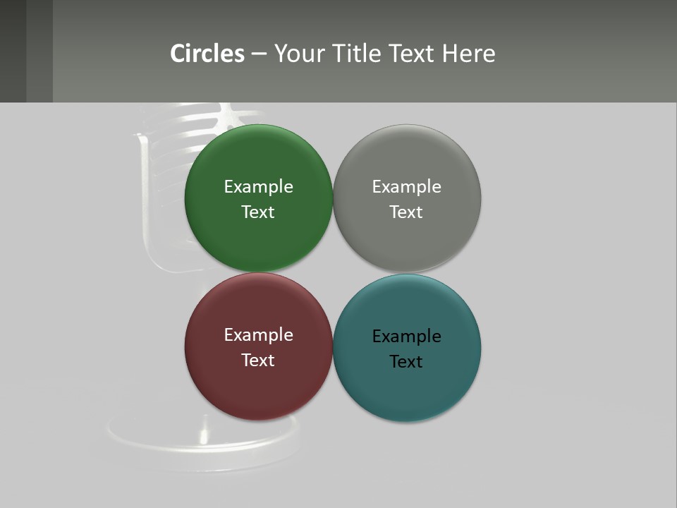 A Microphone On A Stand With A Black Background PowerPoint Template