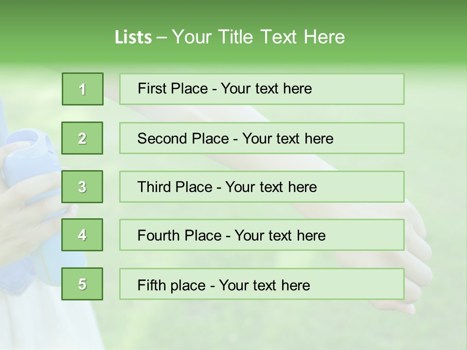 A Person Holding A Blue Object In Their Hand PowerPoint Template