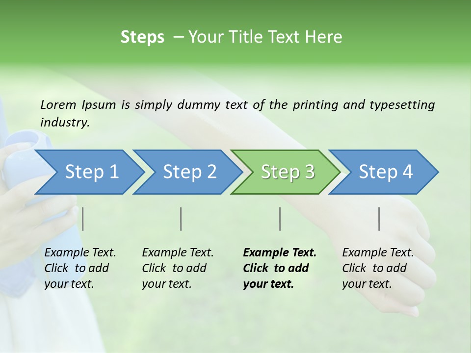 A Person Holding A Blue Object In Their Hand PowerPoint Template