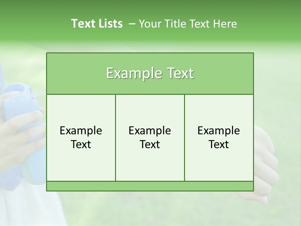 A Person Holding A Blue Object In Their Hand PowerPoint Template