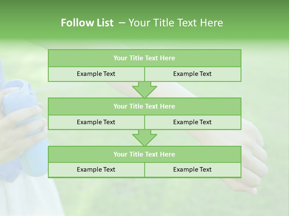 A Person Holding A Blue Object In Their Hand PowerPoint Template