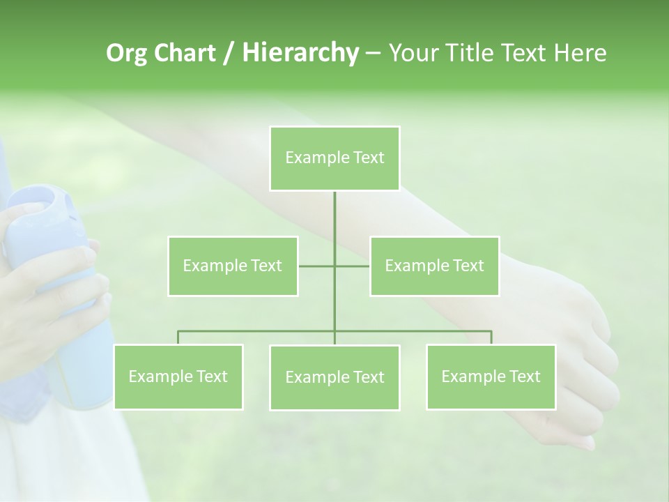 A Person Holding A Blue Object In Their Hand PowerPoint Template