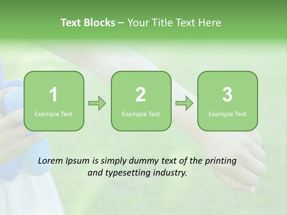 A Person Holding A Blue Object In Their Hand PowerPoint Template