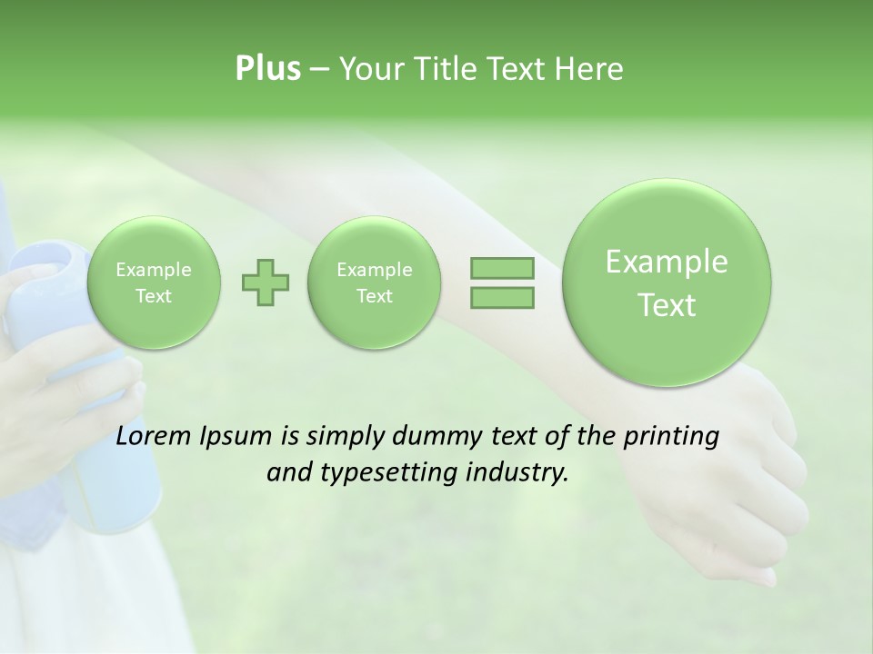 A Person Holding A Blue Object In Their Hand PowerPoint Template