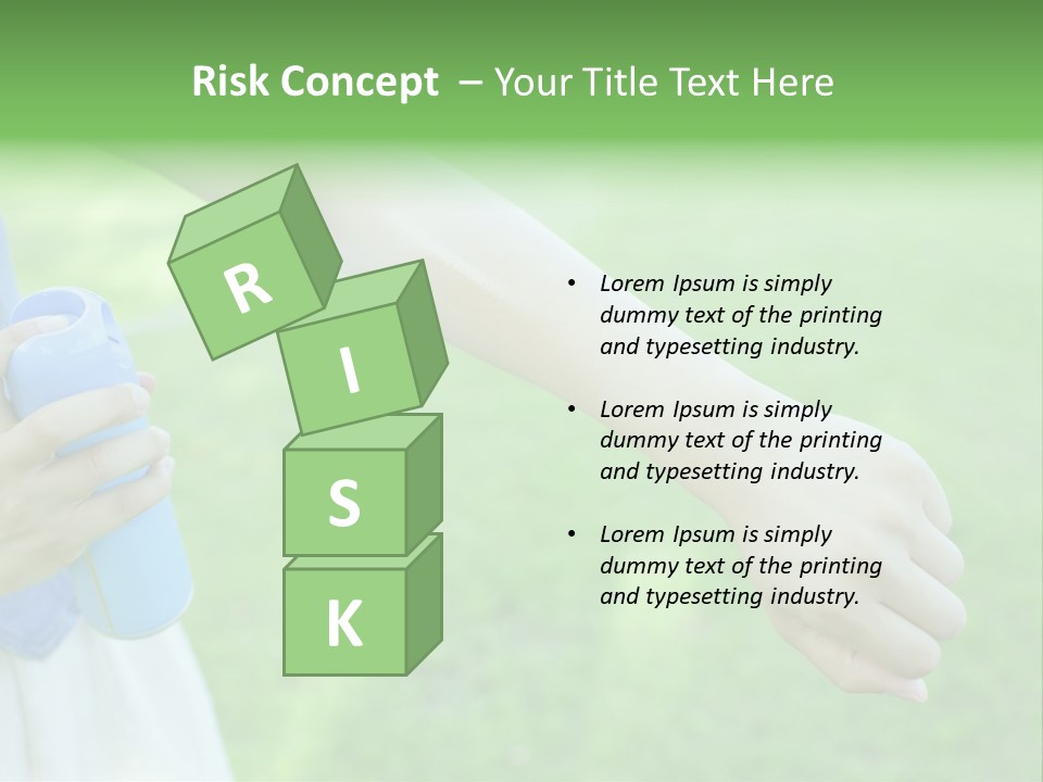 A Person Holding A Blue Object In Their Hand PowerPoint Template