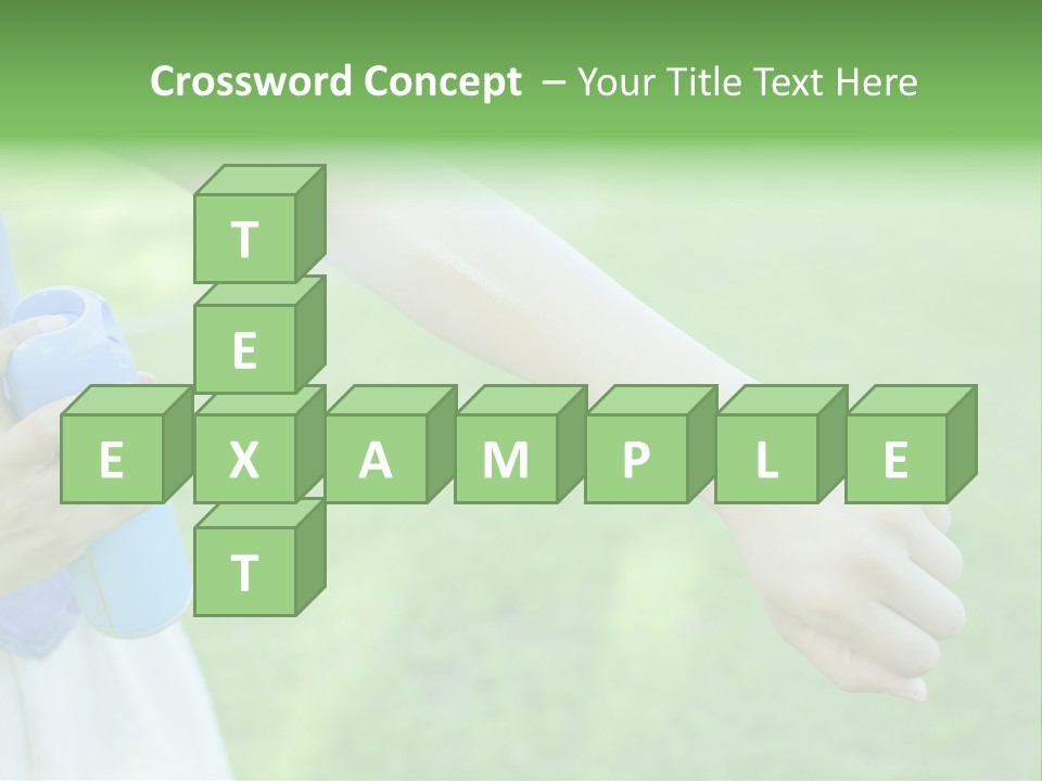 A Person Holding A Blue Object In Their Hand PowerPoint Template