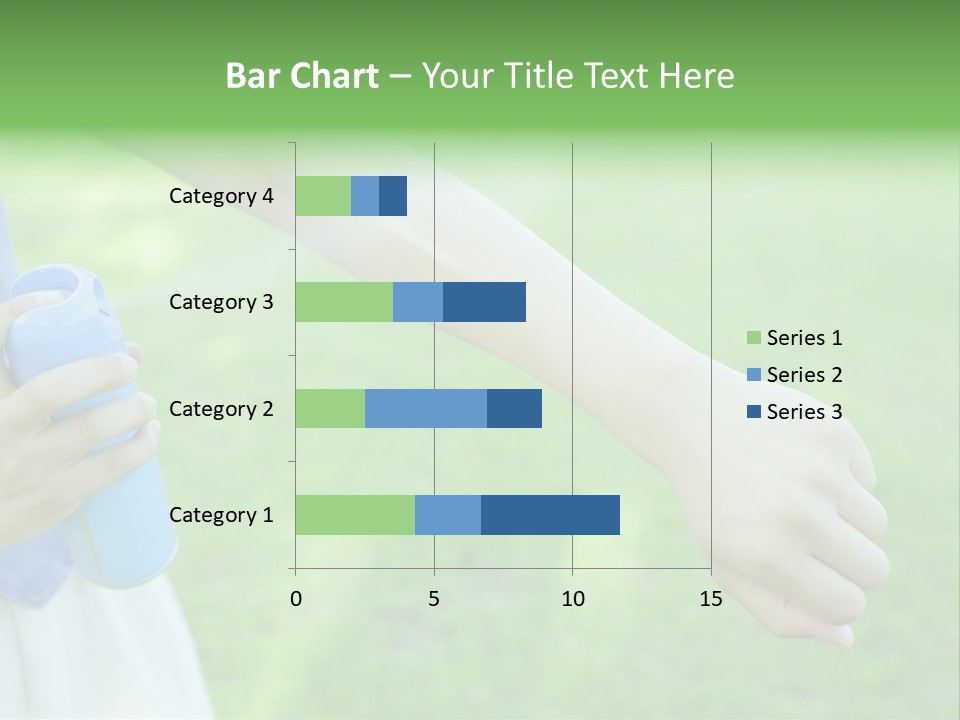 A Person Holding A Blue Object In Their Hand PowerPoint Template
