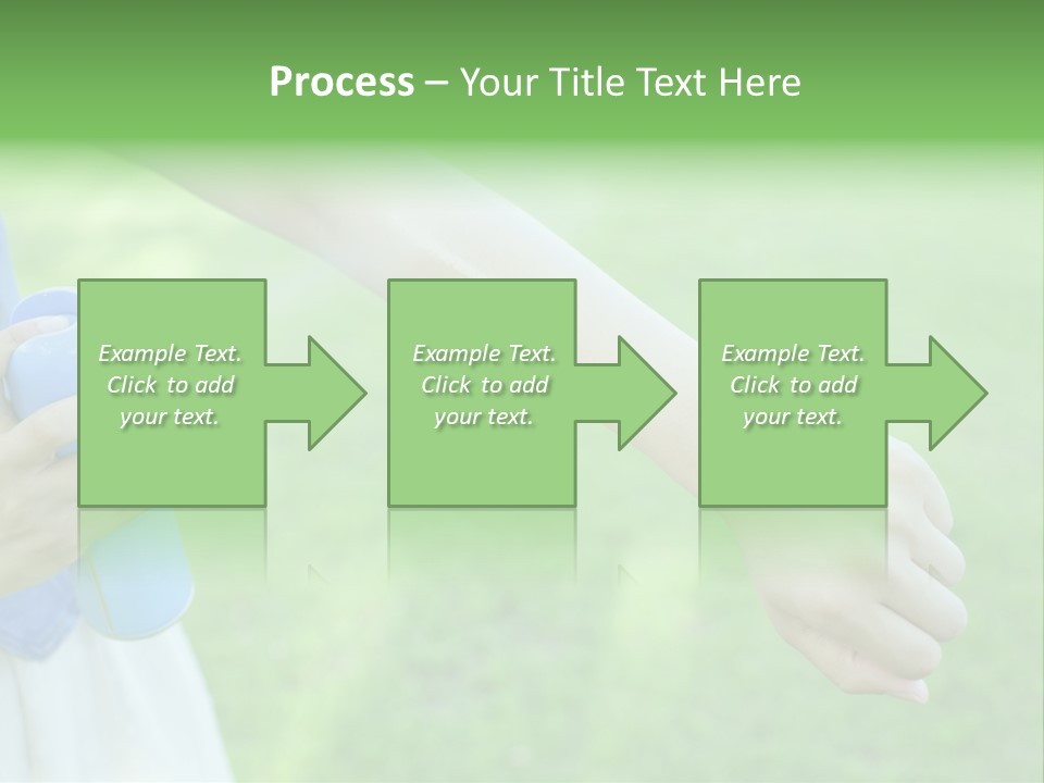 A Person Holding A Blue Object In Their Hand PowerPoint Template