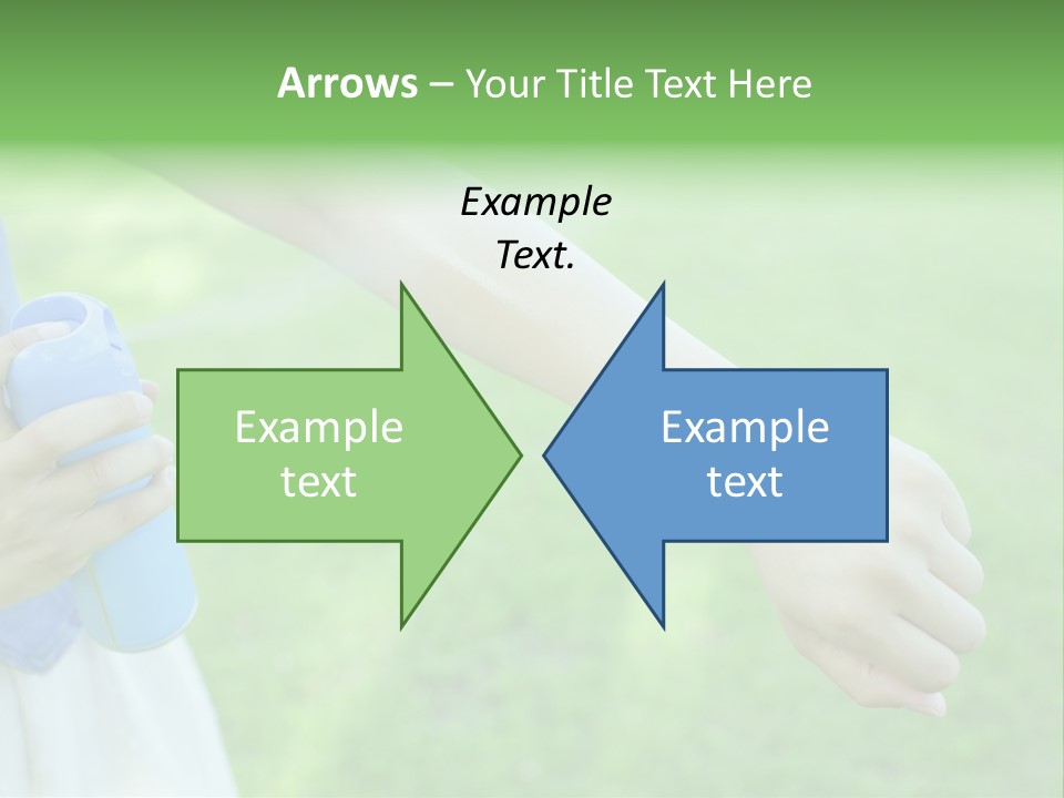 A Person Holding A Blue Object In Their Hand PowerPoint Template