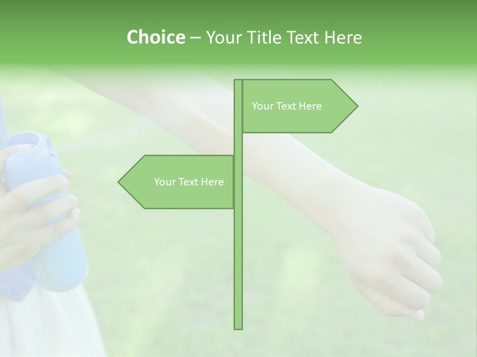 A Person Holding A Blue Object In Their Hand PowerPoint Template