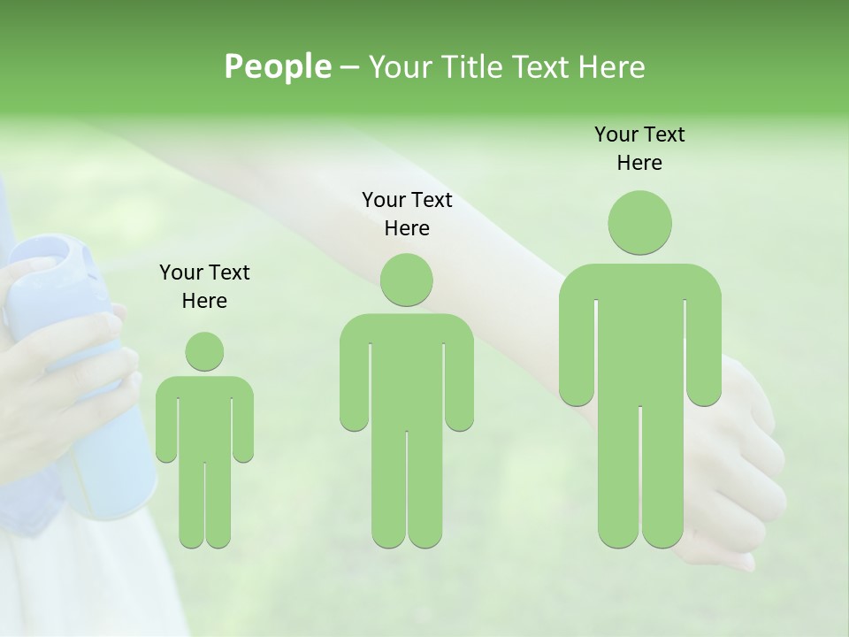 A Person Holding A Blue Object In Their Hand PowerPoint Template