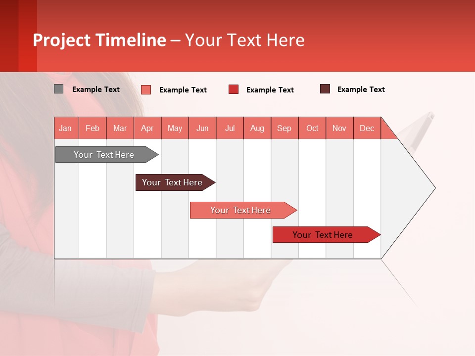 A Woman Holding A Tablet Computer In Her Hands PowerPoint Template
