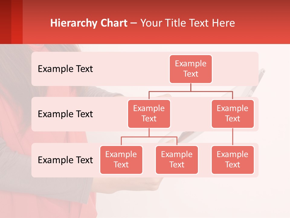 A Woman Holding A Tablet Computer In Her Hands PowerPoint Template
