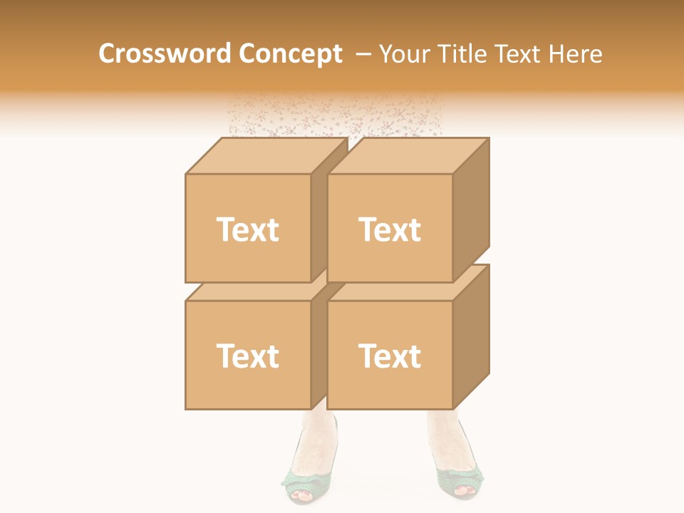 A Woman In A Dress Is Holding A Cell Phone PowerPoint Template