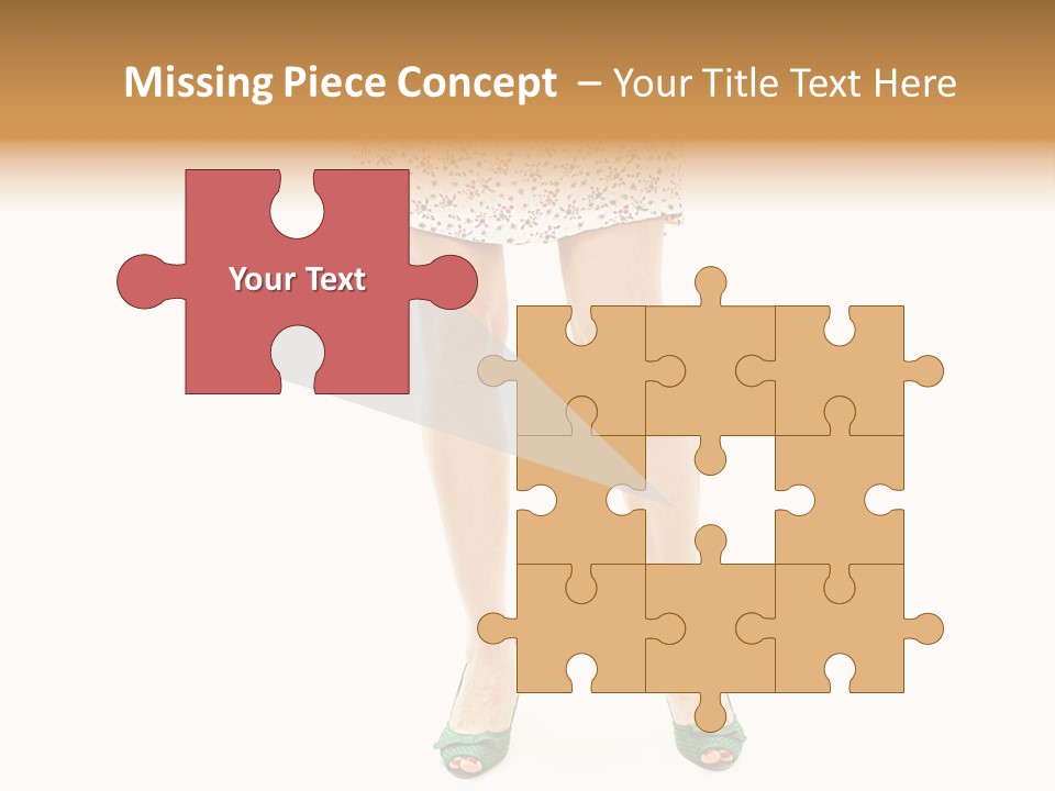 A Woman In A Dress Is Holding A Cell Phone PowerPoint Template