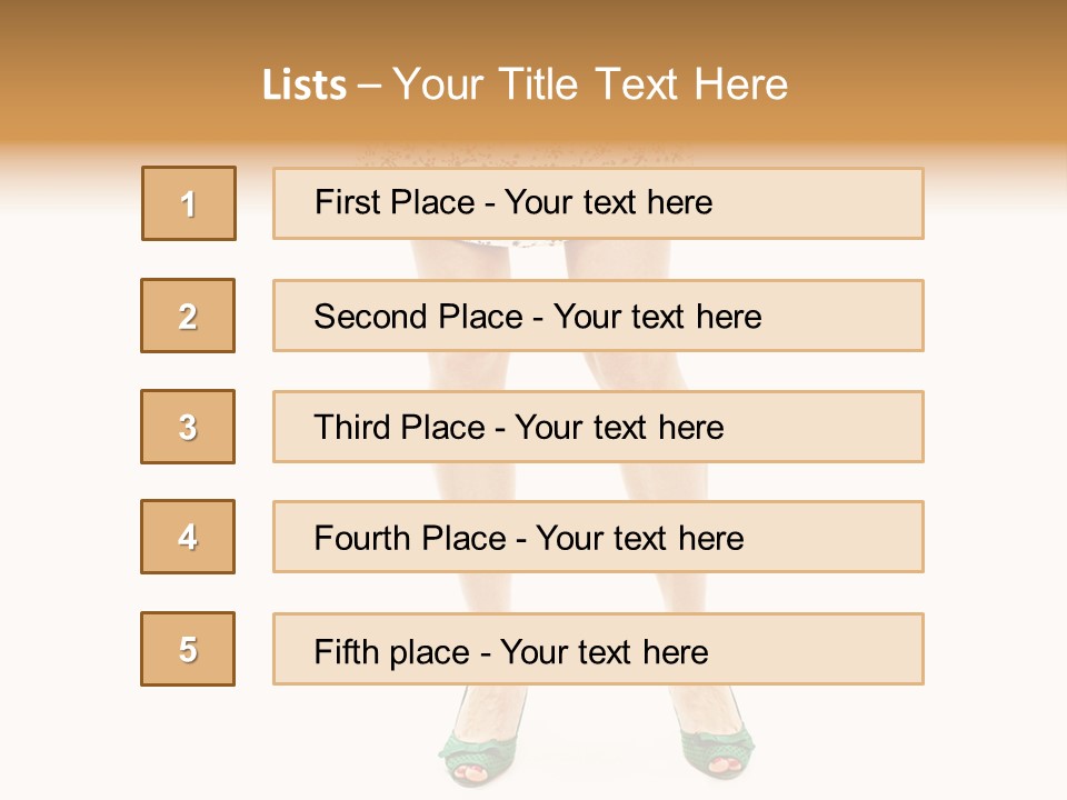 A Woman In A Dress Is Holding A Cell Phone PowerPoint Template