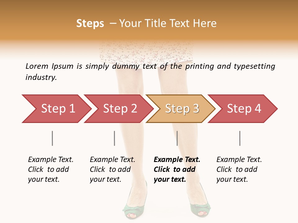 A Woman In A Dress Is Holding A Cell Phone PowerPoint Template