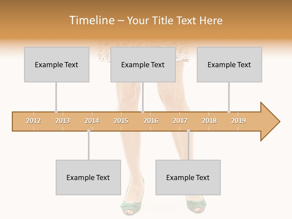 A Woman In A Dress Is Holding A Cell Phone PowerPoint Template