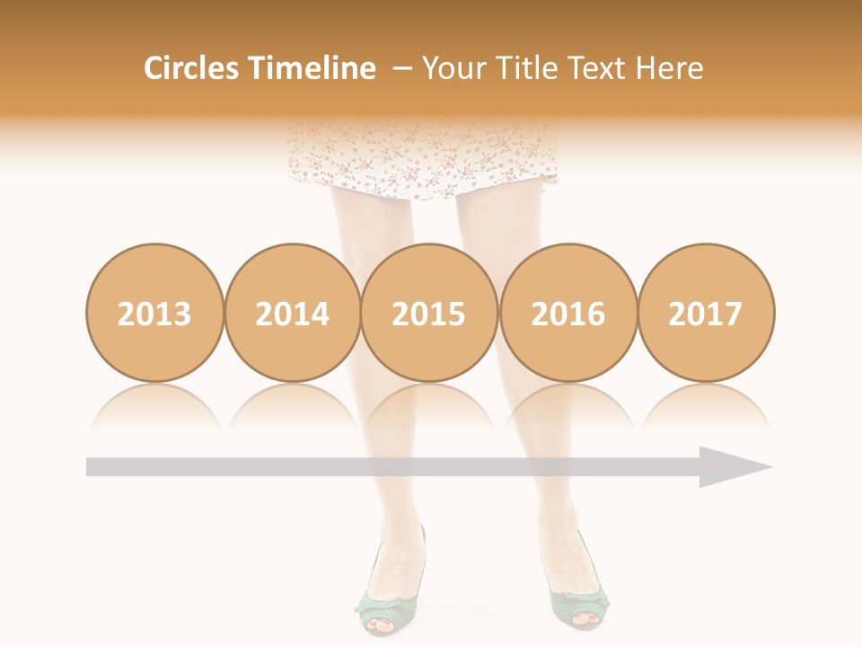 A Woman In A Dress Is Holding A Cell Phone PowerPoint Template