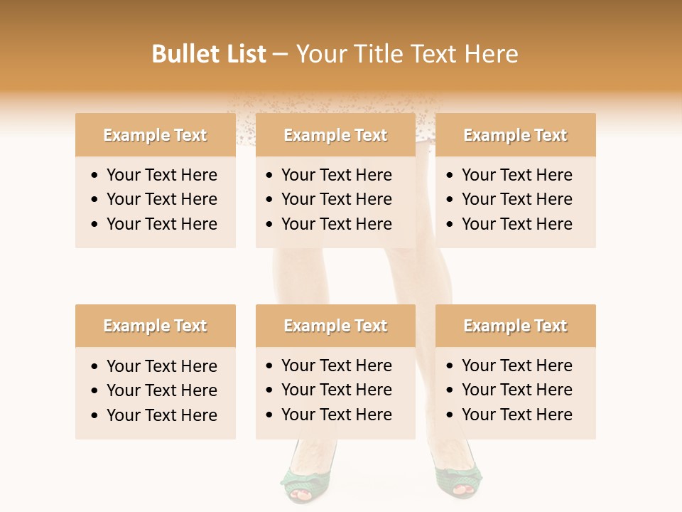 A Woman In A Dress Is Holding A Cell Phone PowerPoint Template