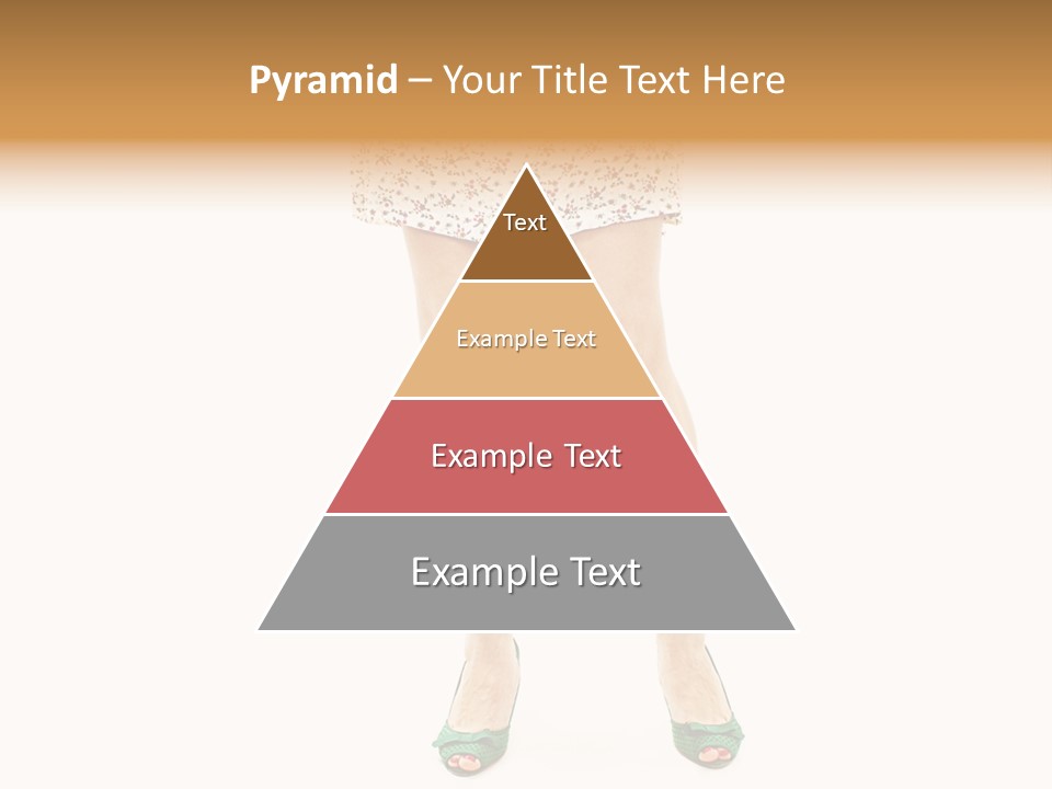 A Woman In A Dress Is Holding A Cell Phone PowerPoint Template