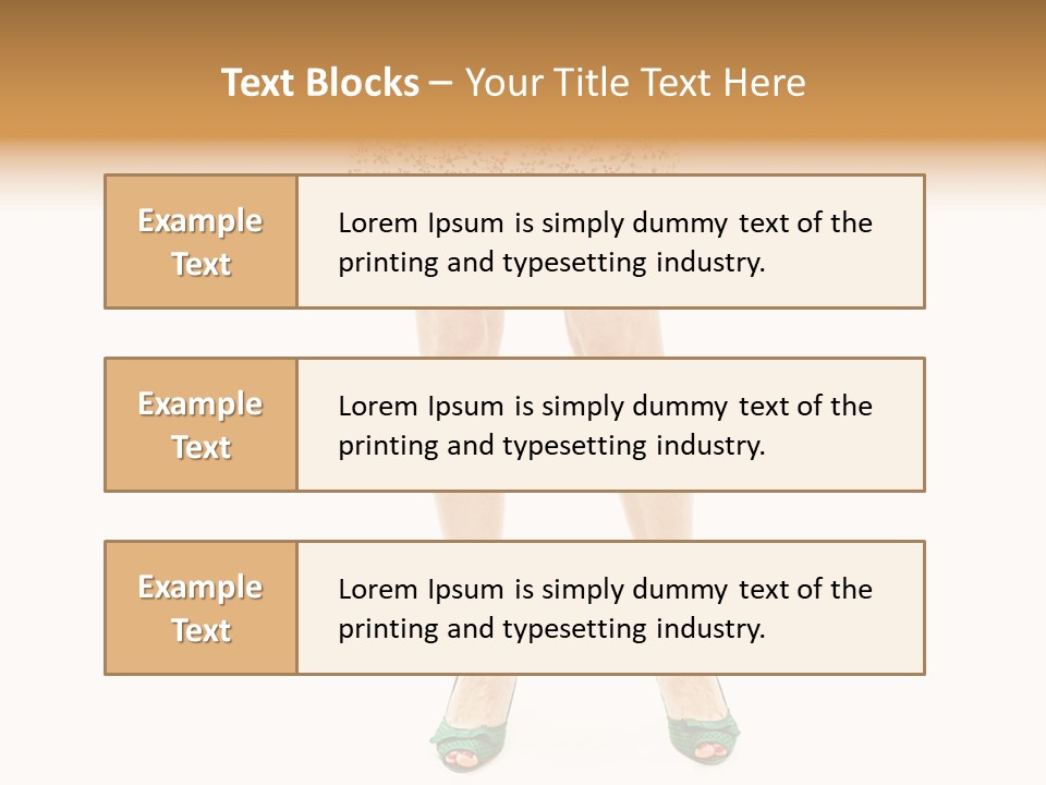 A Woman In A Dress Is Holding A Cell Phone PowerPoint Template