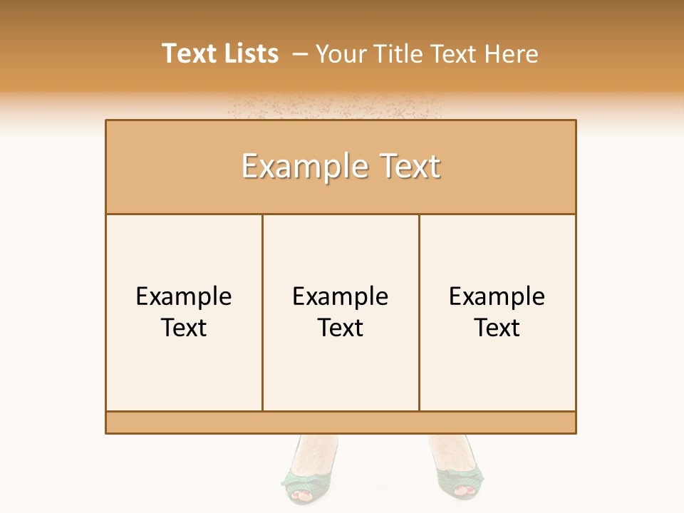 A Woman In A Dress Is Holding A Cell Phone PowerPoint Template