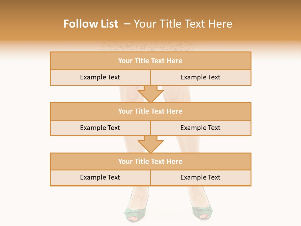 A Woman In A Dress Is Holding A Cell Phone PowerPoint Template