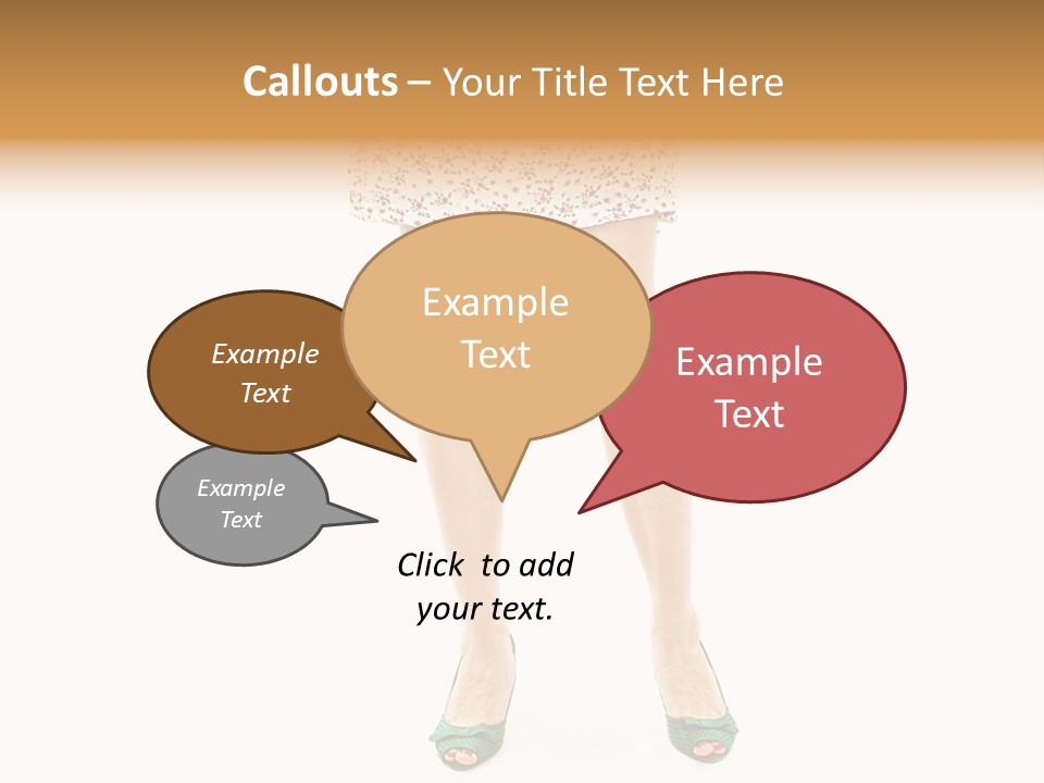 A Woman In A Dress Is Holding A Cell Phone PowerPoint Template