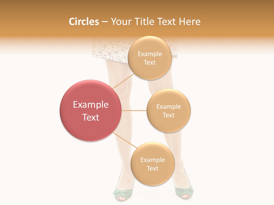 A Woman In A Dress Is Holding A Cell Phone PowerPoint Template