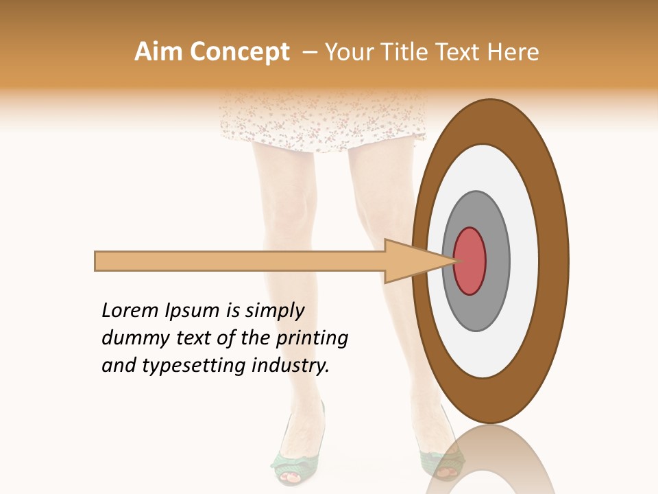 A Woman In A Dress Is Holding A Cell Phone PowerPoint Template