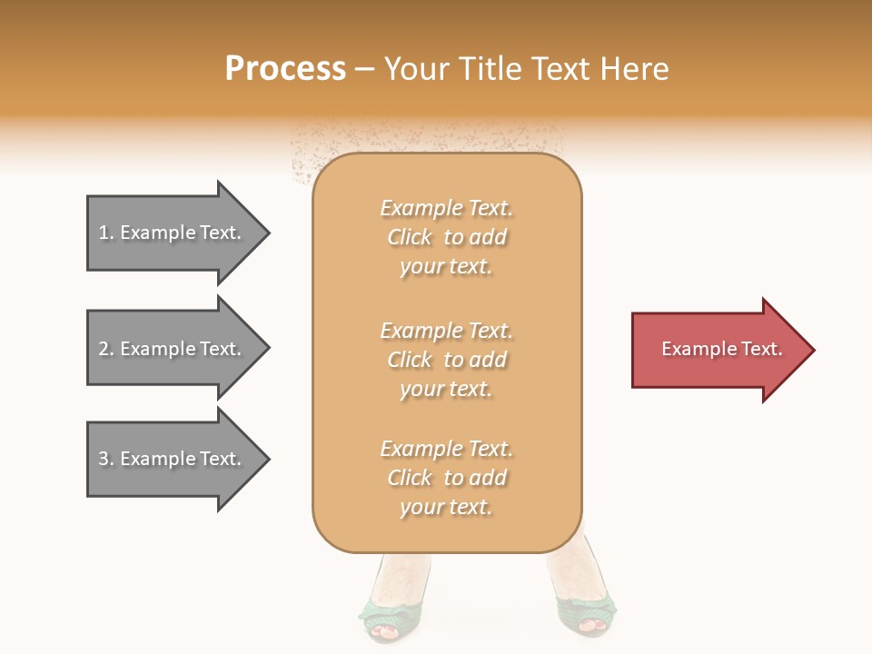 A Woman In A Dress Is Holding A Cell Phone PowerPoint Template