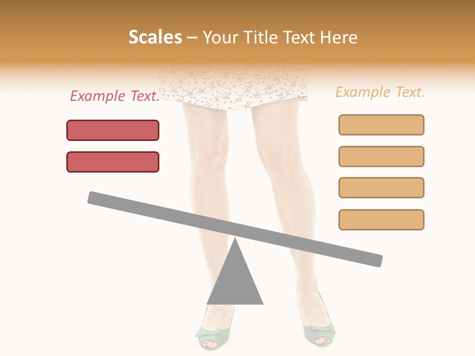 A Woman In A Dress Is Holding A Cell Phone PowerPoint Template