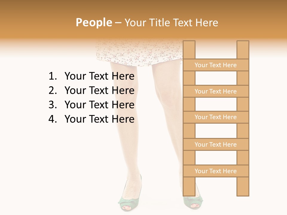 A Woman In A Dress Is Holding A Cell Phone PowerPoint Template