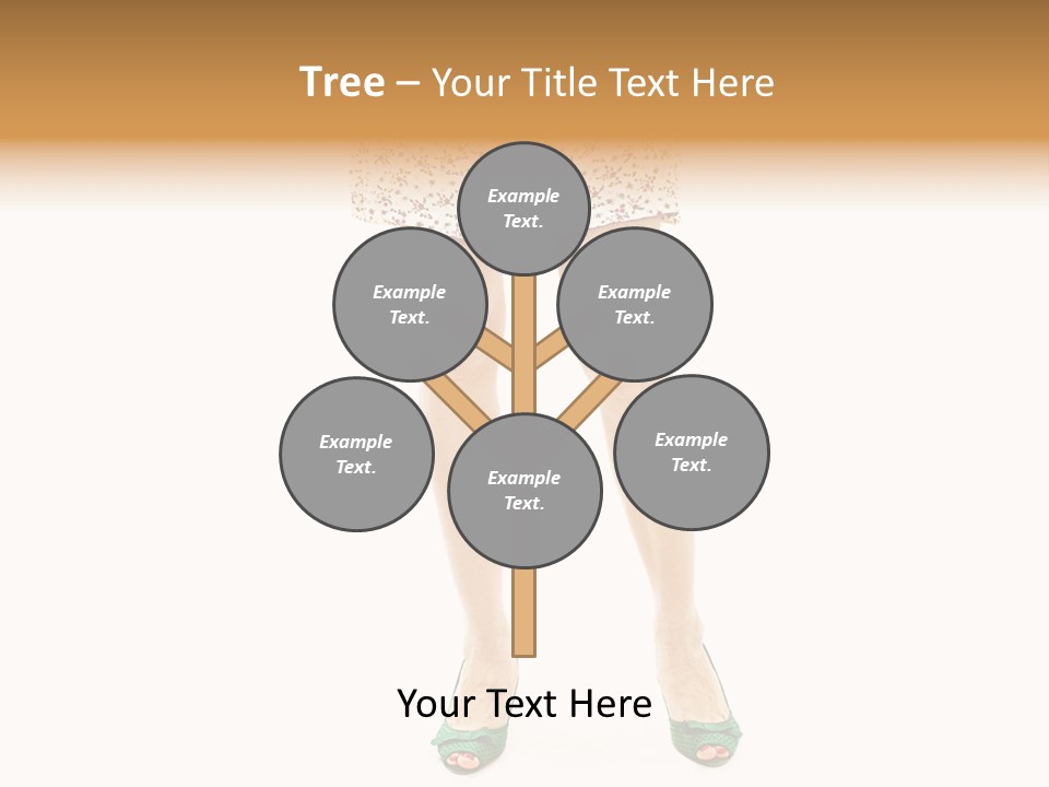 A Woman In A Dress Is Holding A Cell Phone PowerPoint Template