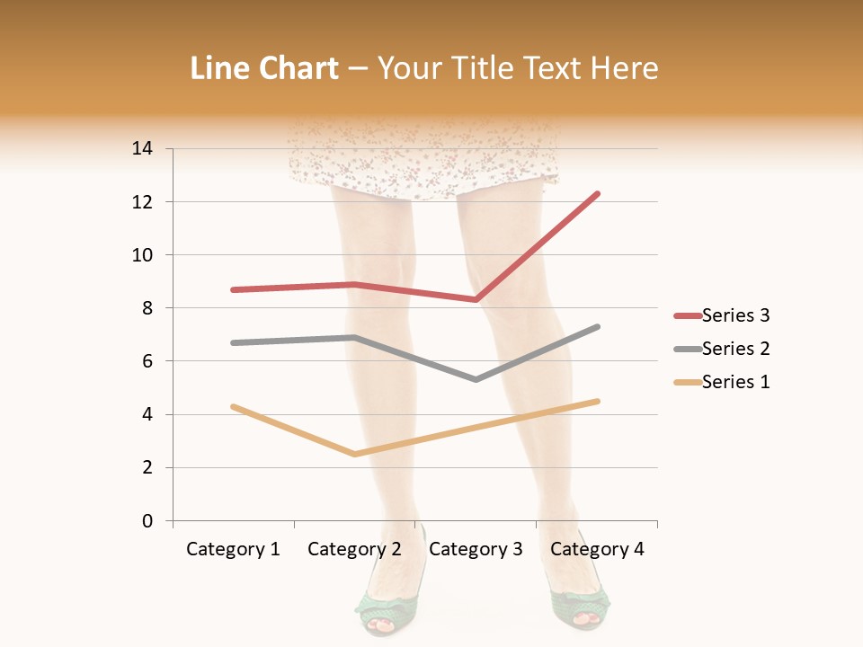 A Woman In A Dress Is Holding A Cell Phone PowerPoint Template