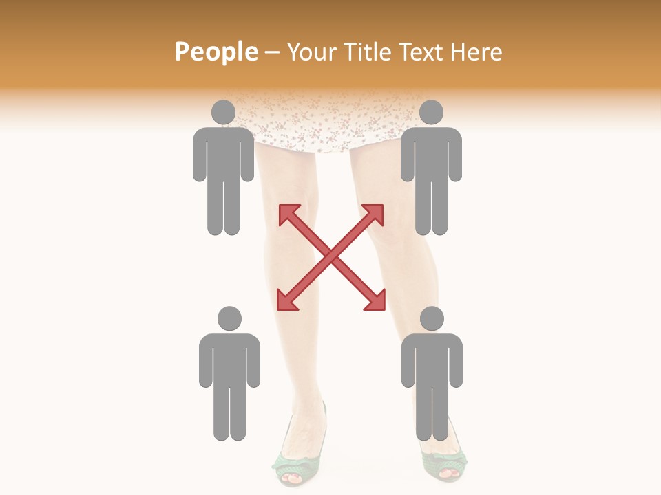 A Woman In A Dress Is Holding A Cell Phone PowerPoint Template