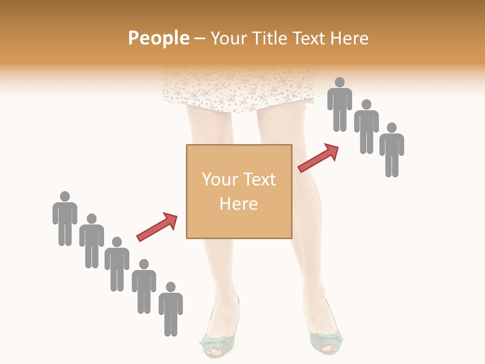 A Woman In A Dress Is Holding A Cell Phone PowerPoint Template