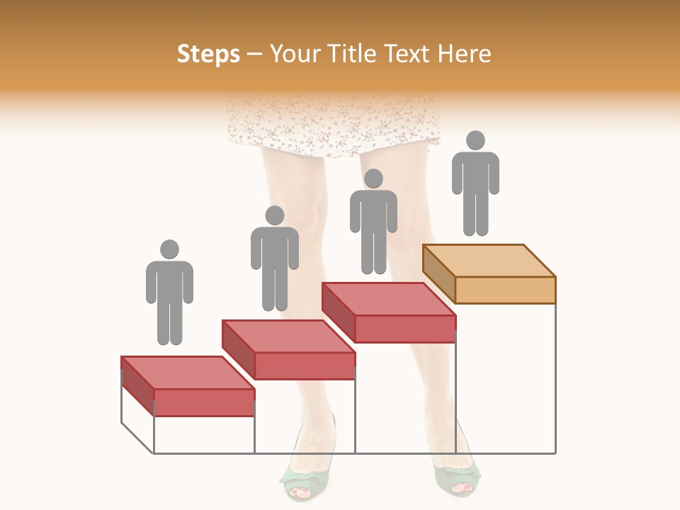 A Woman In A Dress Is Holding A Cell Phone PowerPoint Template