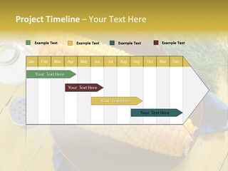 Corn On The Cob On A Plate With Salt And Pepper PowerPoint Template