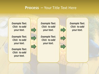 Corn On The Cob On A Plate With Salt And Pepper PowerPoint Template