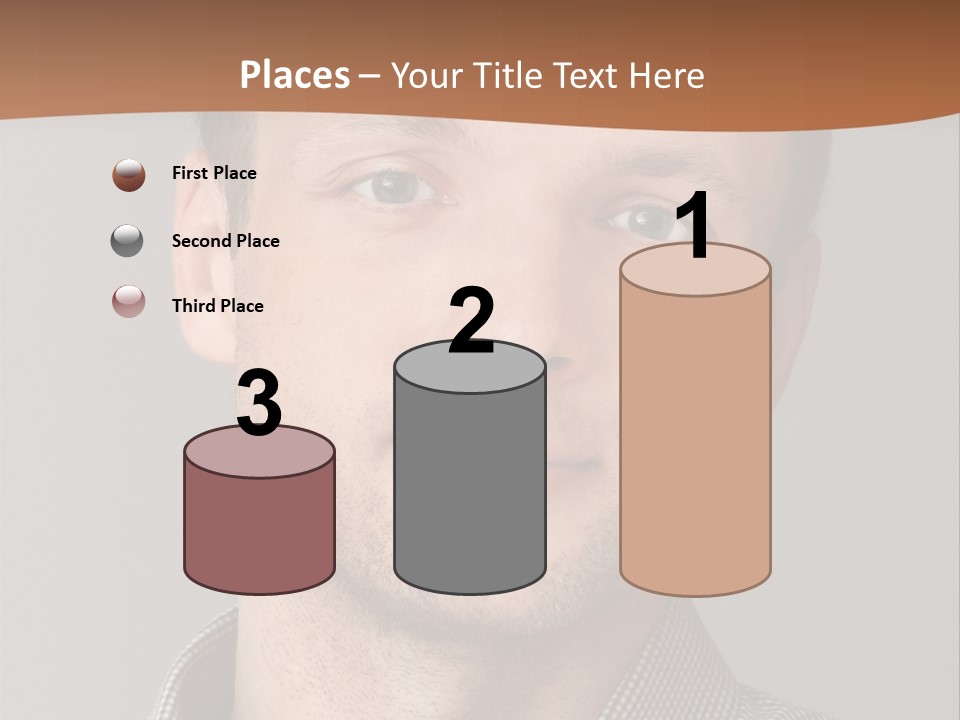 A Man In A Shirt Is Smiling For The Camera PowerPoint Template