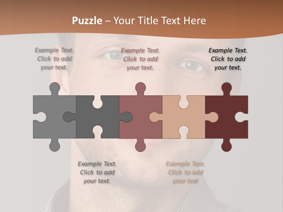 A Man In A Shirt Is Smiling For The Camera PowerPoint Template