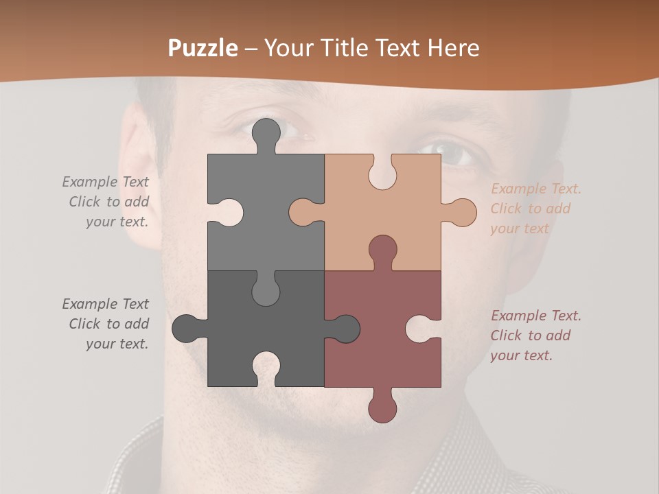 A Man In A Shirt Is Smiling For The Camera PowerPoint Template