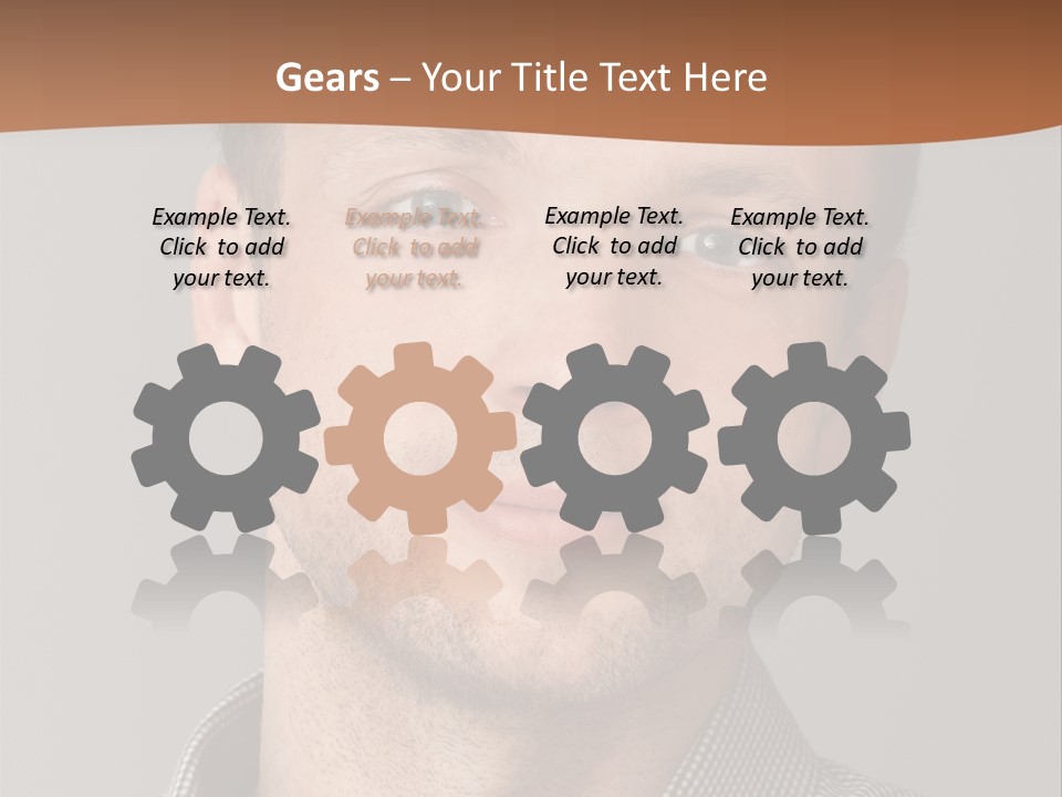 A Man In A Shirt Is Smiling For The Camera PowerPoint Template