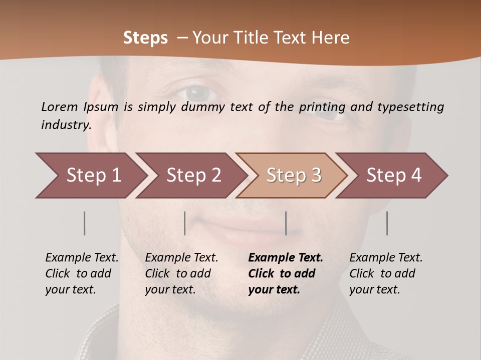 A Man In A Shirt Is Smiling For The Camera PowerPoint Template