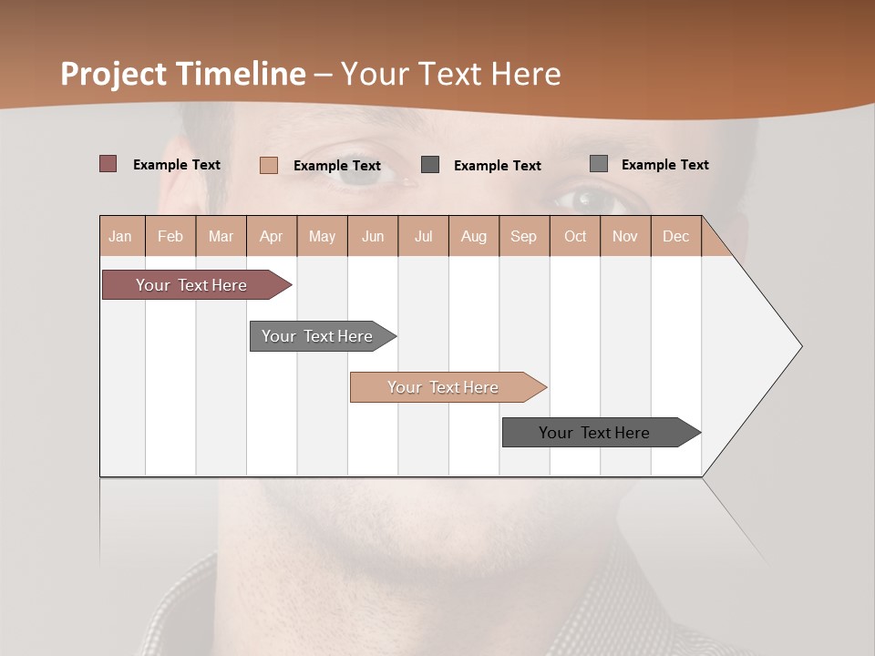A Man In A Shirt Is Smiling For The Camera PowerPoint Template