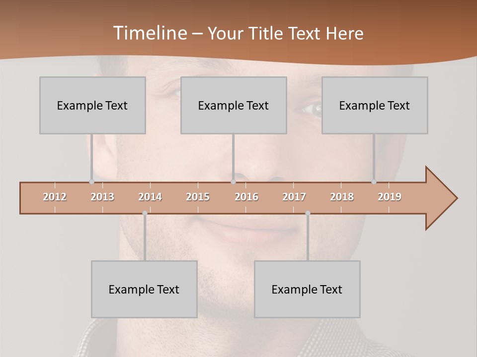 A Man In A Shirt Is Smiling For The Camera PowerPoint Template