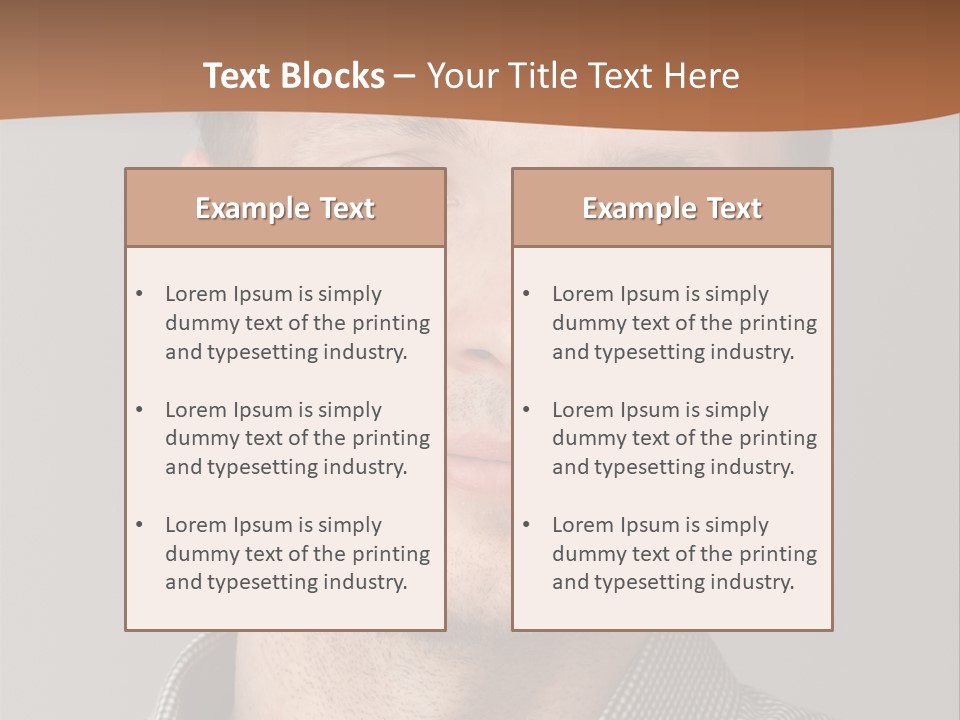 A Man In A Shirt Is Smiling For The Camera PowerPoint Template