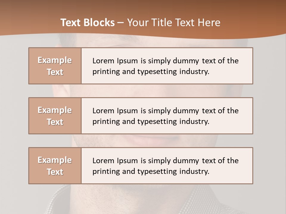 A Man In A Shirt Is Smiling For The Camera PowerPoint Template
